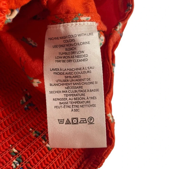 Urban Outfitters Selena Ruched Corset Floral Crop Top in Red Size XS - Picture 8 of 13